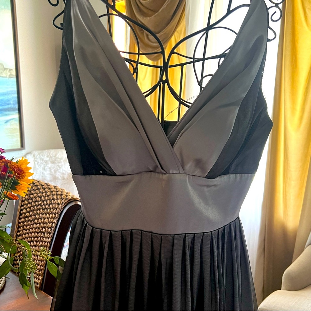 Black , sliver, gray cocktail style dress size 10